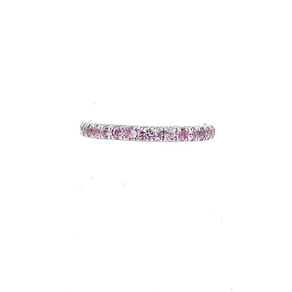 Natural Pink Sapphire Ring 6.5 14k W Gold 0.66 TCW Certified $1,190 217001 - Picture 5 of 12